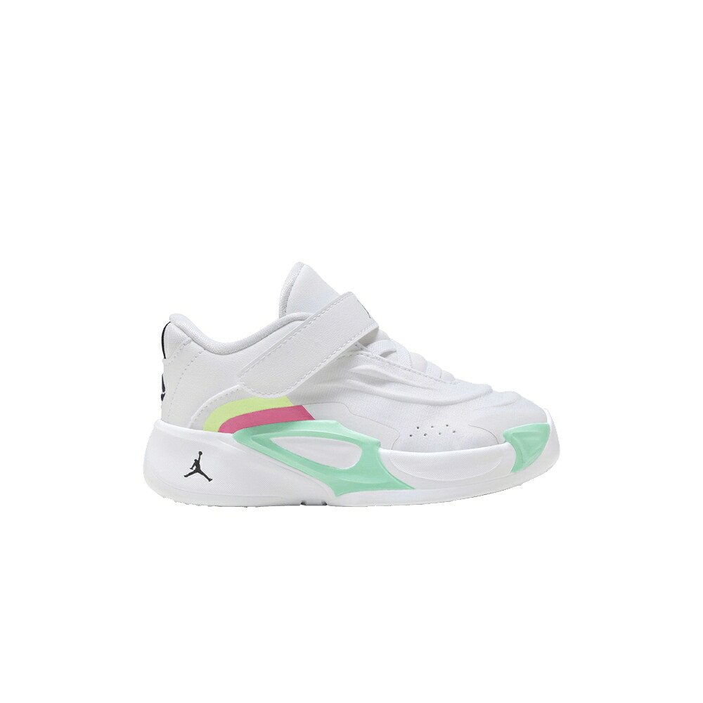 ナイキ 白色 ホワイト 黒色 ブラック 緑 グリーン エアジョーダン 'PHOTO FINISH' ベビー AIR JORDAN AIR JORDAN LUKA 3 TD / WHITE BLACK VOLT GLOW GREEN GLOW