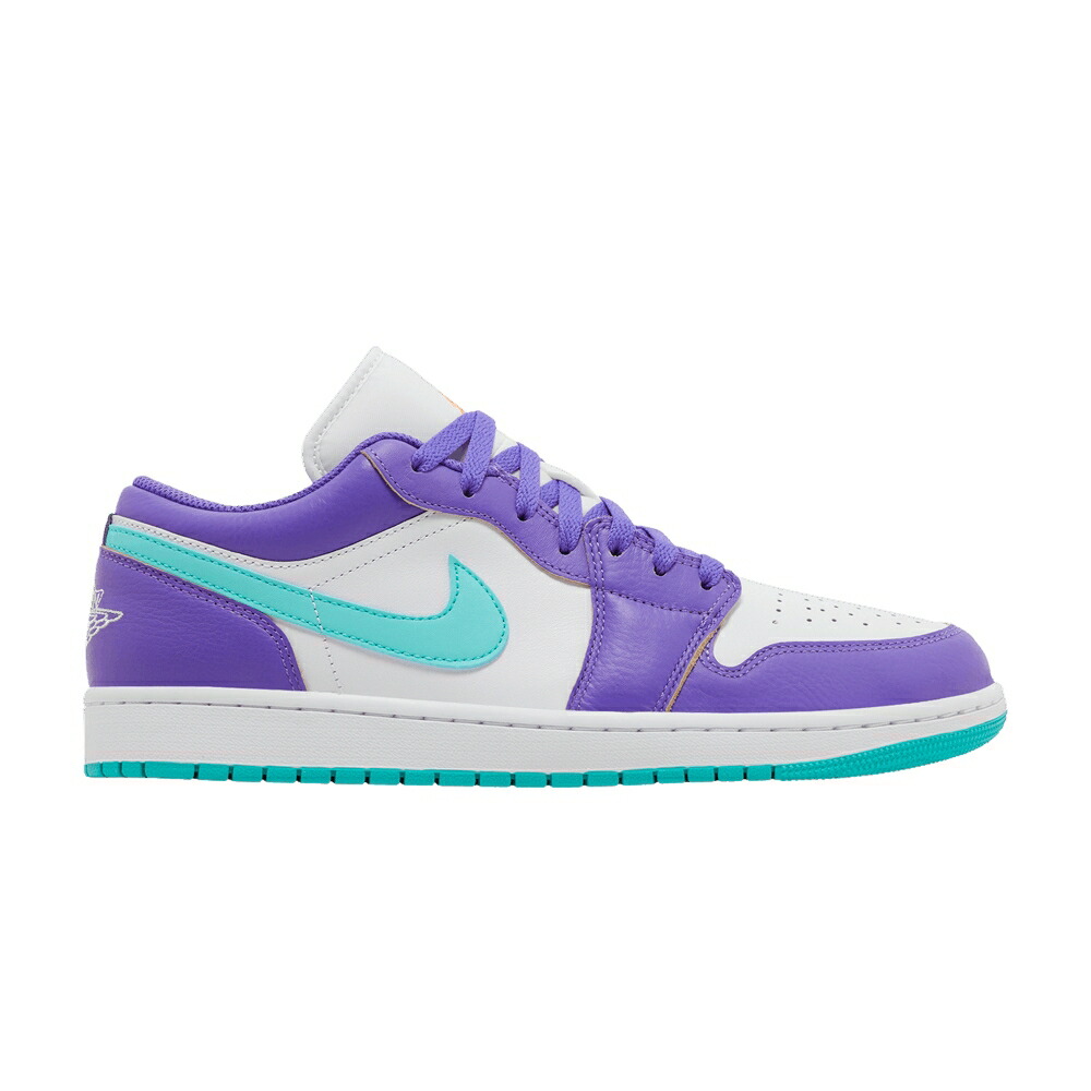 ナイキ 紫 パープル 翡翠 ジェード 白色 ホワイト エアジョーダン HORNETS スニーカー メンズ AIR JORDAN AIR JORDAN 1 LOW / PSYCHIC PURPLE HYPER JADE WHITE