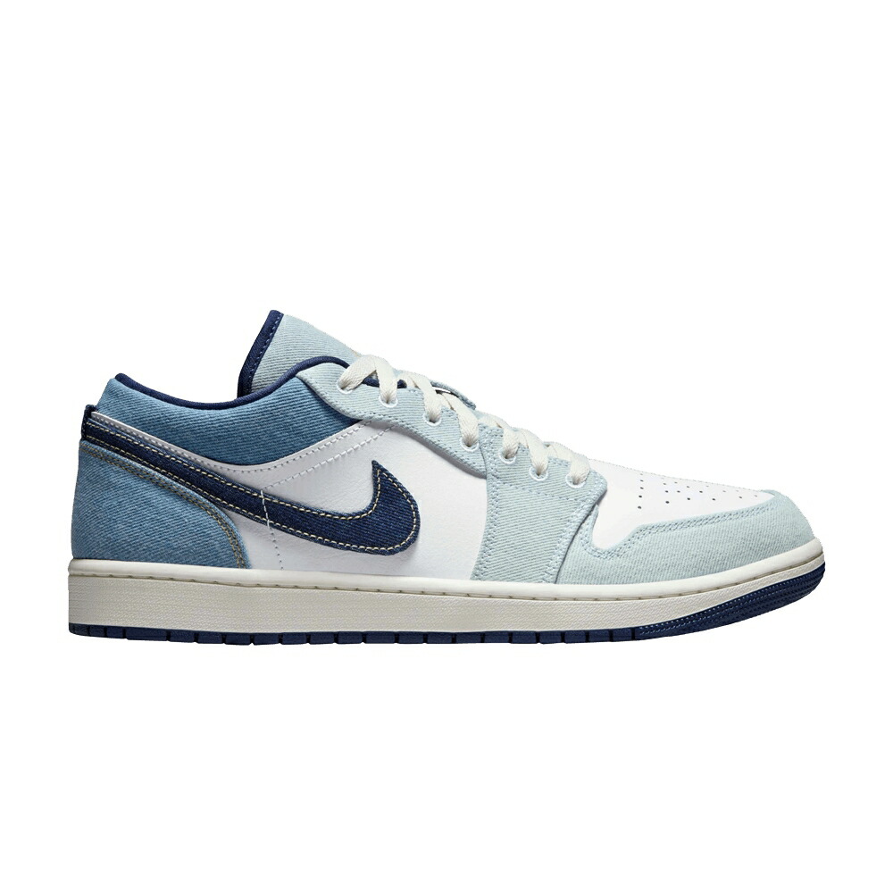 ナイキ 白色 ホワイト 青色 ブルー エアジョーダン DENIM スニーカー メンズ AIR JORDAN AIR JORDAN 1 LOW / WHITE SAIL STAR BLUE MIDNIGHT