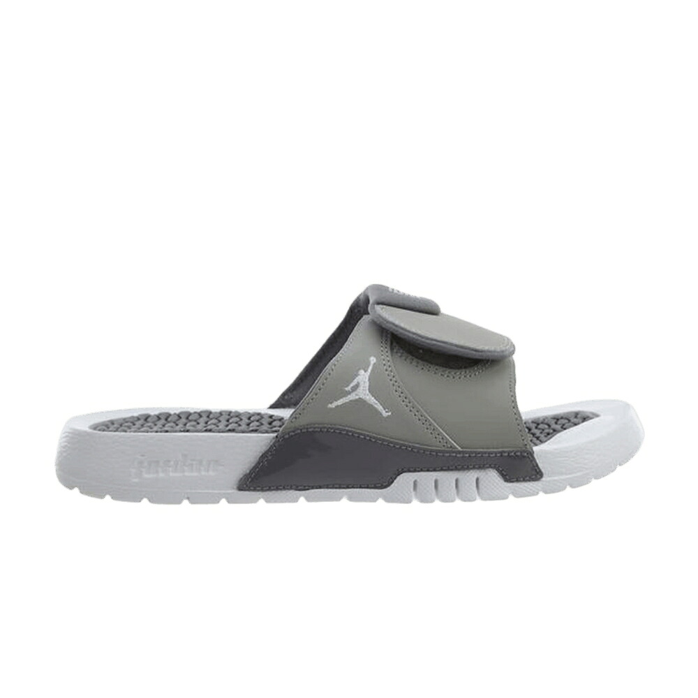ナイキ ハイドロ サンダル 灰色 グレー 白色 ホワイト エアジョーダン 'MEDIUM GREY' ジュニア キッズ AIR JORDAN AIR JORDAN HYDRO 6 RETRO SLIDE GS / MEDIUM GREY WHITE GUNSMOKE ベビー マタニティ スニーカー
