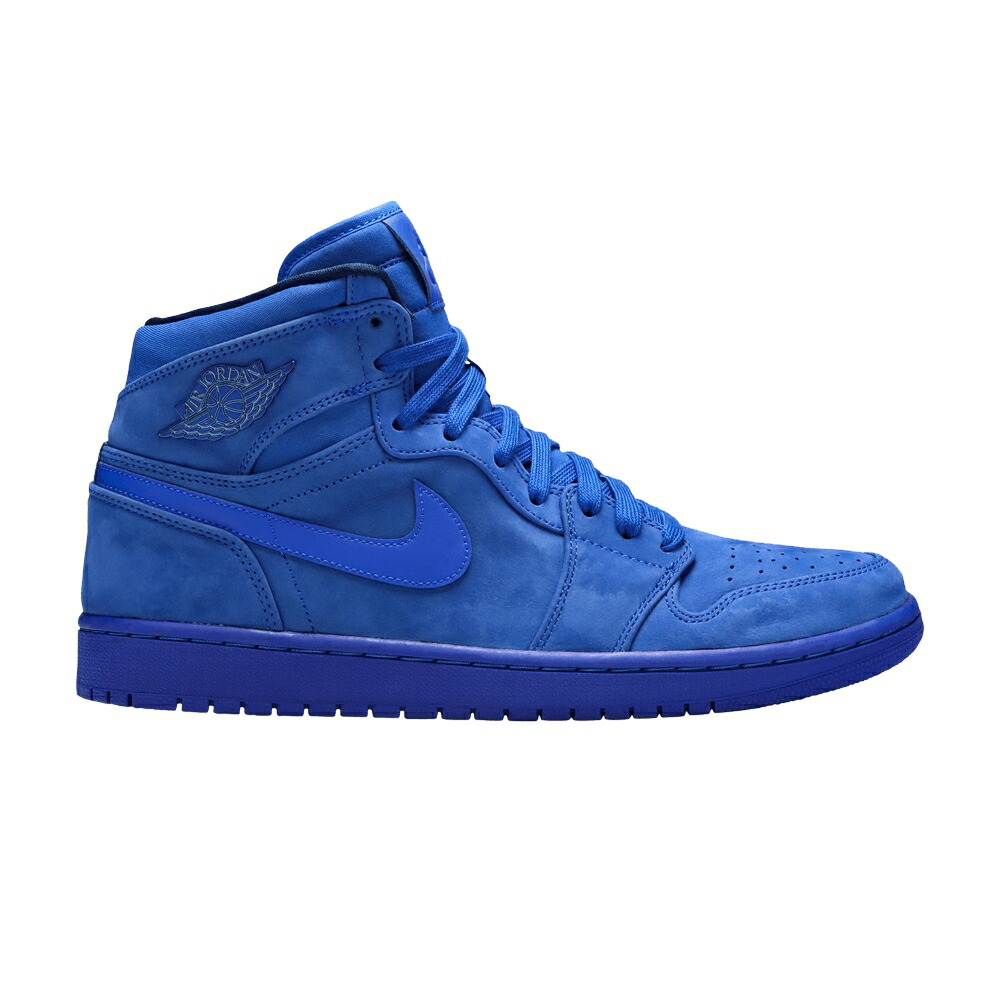 ナイキ 御機嫌 割り増し金 青み 青色 エアジョーダン \u0027BLUE SUEDE\u0027 スニーカー レディース AIR JORDAN WMNS AIR JORDAN 1 RETRO HIGH PREMIUM / BLUE BLUE