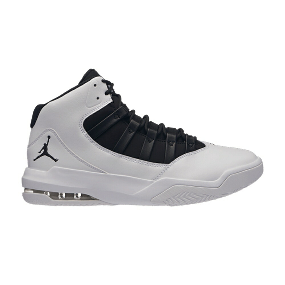ナイキ マックス オーラ 白色 ホワイト 黒色 ブラック エアジョーダン WHITE BLACK スニーカー メンズ AIR JORDAN AIR JORDAN MAX AURA / WHITE BLACK BLACK