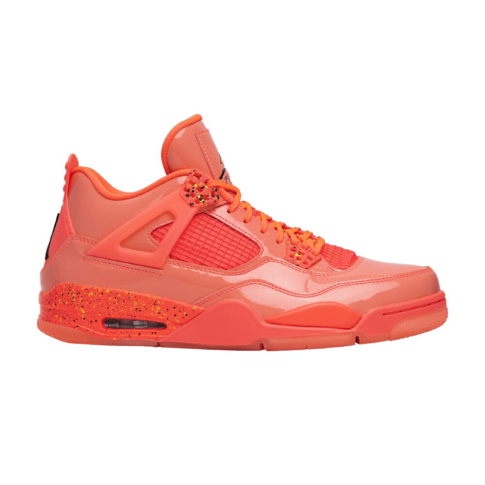 ナイキ 黒色 ブラック エアジョーダン HOT PUNCH スニーカー レディース AIR JORDAN WMNS AIR JORDAN 4 RETRO NRG / HOT PUNCH BLACK VOLT