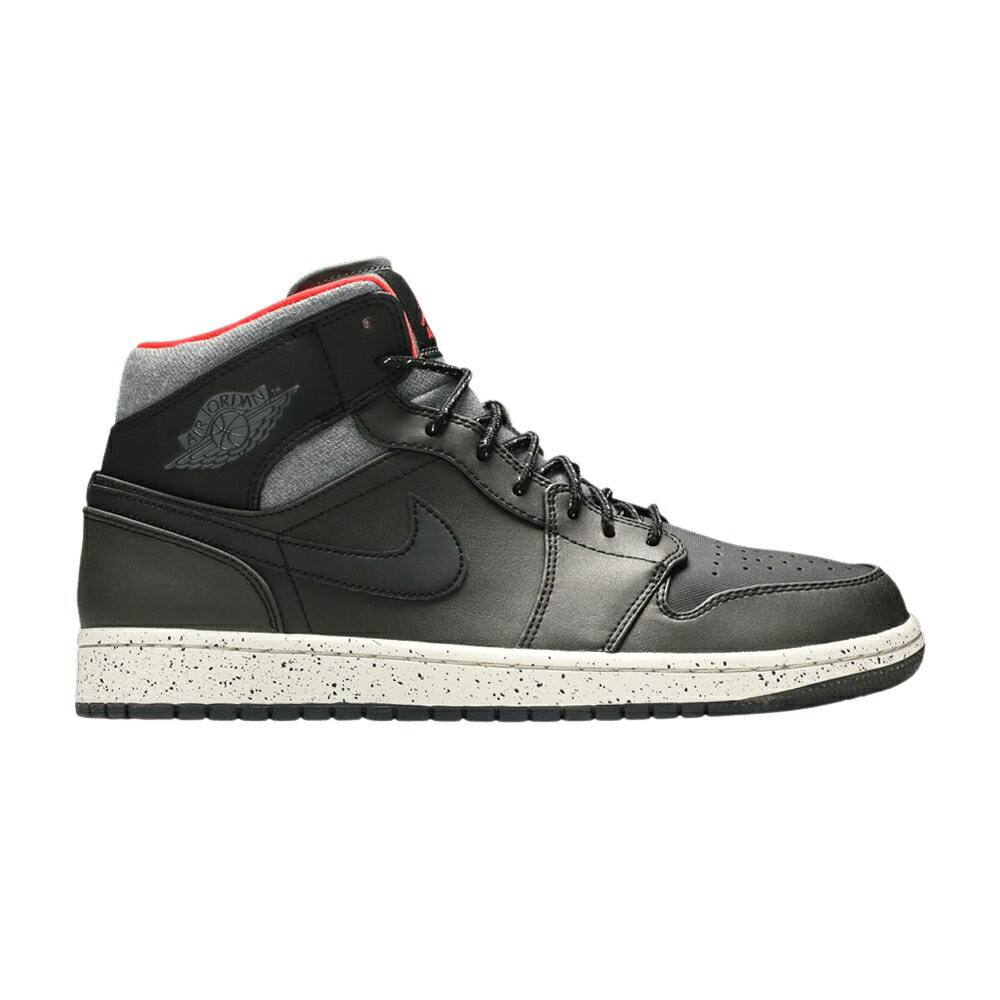 ナイキ ミッド 黒色 ブラック 灰色 グレー エアジョーダン HOLIDAY スニーカー メンズ AIR JORDAN AIR JORDAN 1 MID / BLACK DARK GREY LIGHT BONE