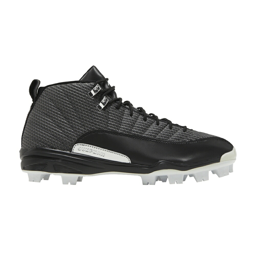 ナイキ 黒色 ブラック 銀色 シルバー 白色 ホワイト エアジョーダン スニーカー メンズ AIR JORDAN AIR JORDAN 12 RETRO MCS / BLACK METALLIC SILVER WHITE｜スニケス