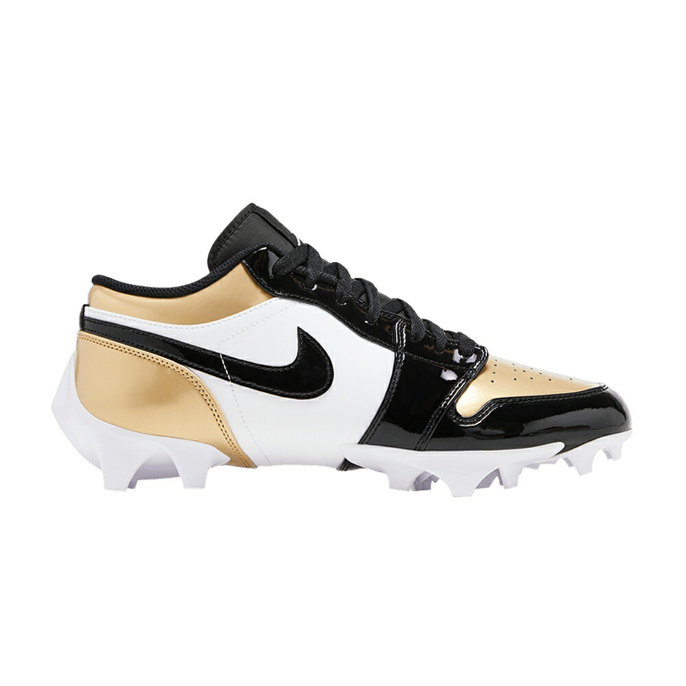 ナイキ ゴールド 黒いこと 黒いこと 白いこと 白いこと エアジョーダン \u0027GOLD TOE\u0027 もの言う花 AIR JORDAN AIR JORDAN 1 LOW TD CLEAT / METALLIC GOLD BLACK WHITE