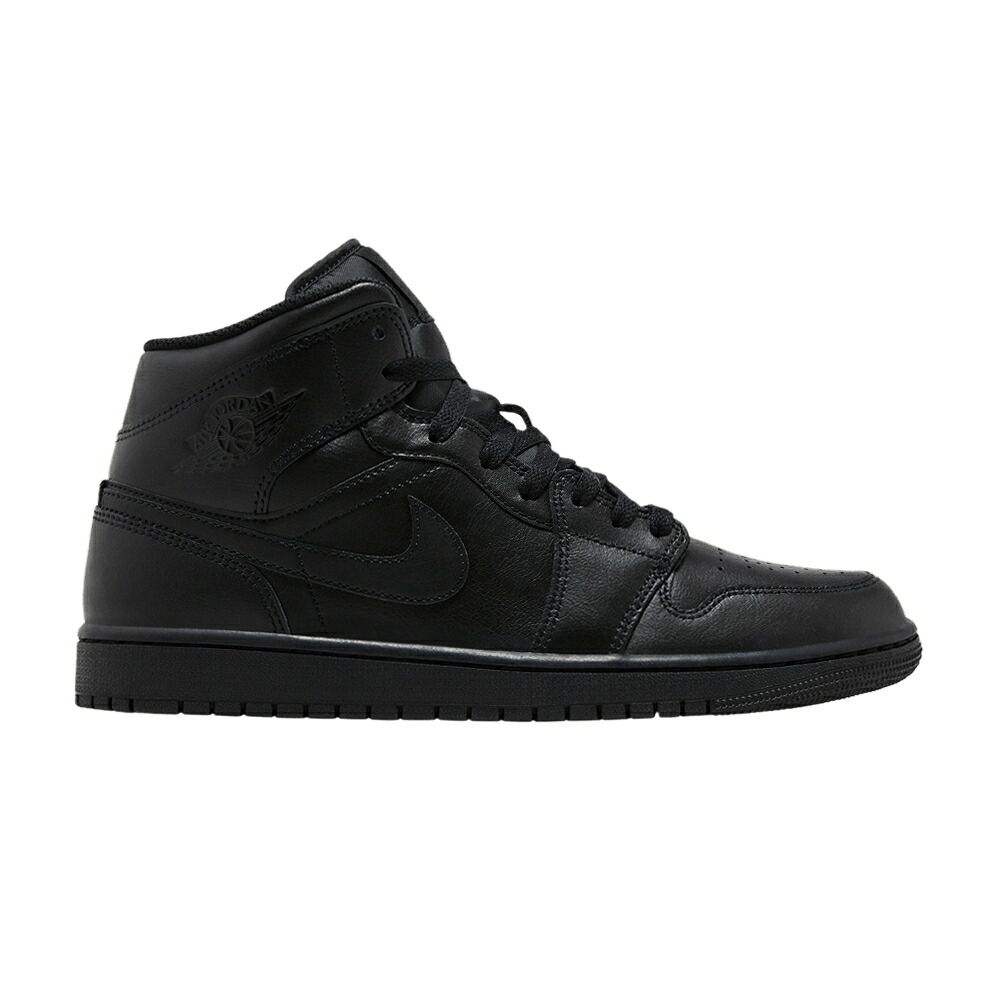 ナイキ ミッド 黒いこと 黒いこと エアジョーダン \u0027TRIPLE BLACK\u0027 スニーカー メンズ AIR JORDAN AIR JORDAN 1 MID 2022 / BLACK BLACK BLACK