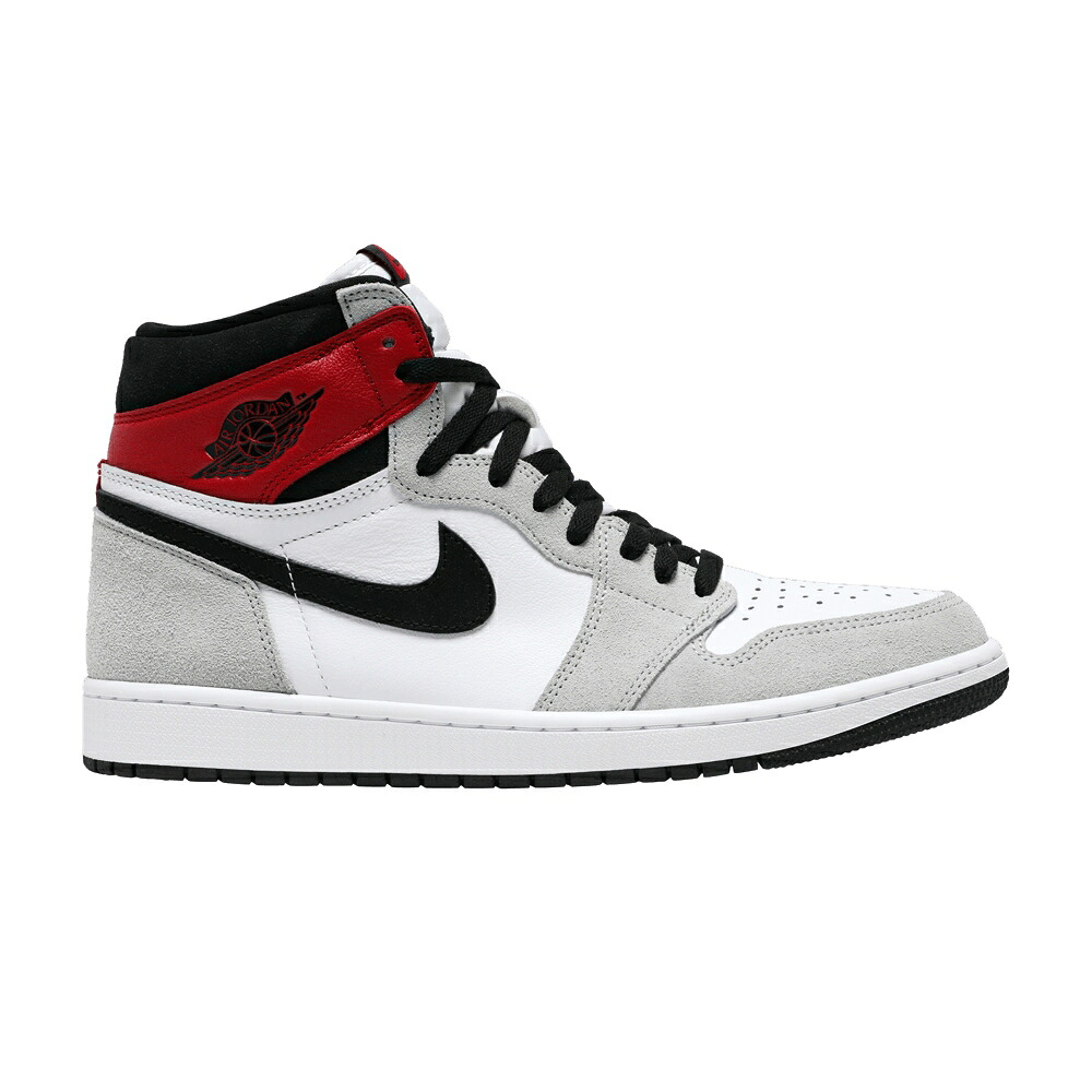 ナイキ ハイ 白色 ホワイト 黒色 ブラック 灰色 グレー エアジョーダン 'SMOKE GREY' スニーカー メンズ AIR JORDAN AIR JORDAN 1 RETRO HIGH OG / WHITE BLACK LIGHT SMOKE GREY|スニケス