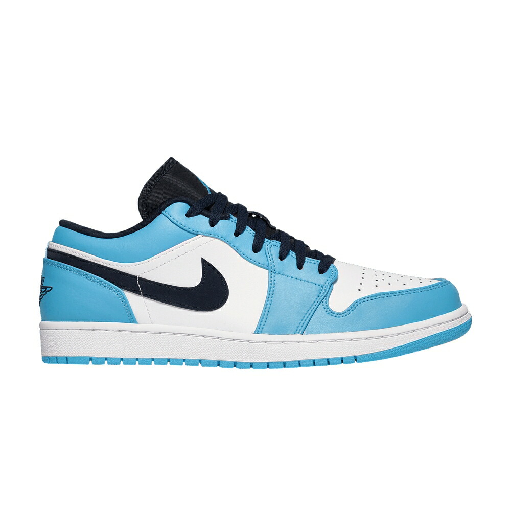 ナイキ 白色 ホワイト 青色 ブルー エアジョーダン UNC スニーカー メンズ AIR JORDAN AIR JORDAN 1 LOW / WHITE UNIVERSITY BLUE OBSIDIAN