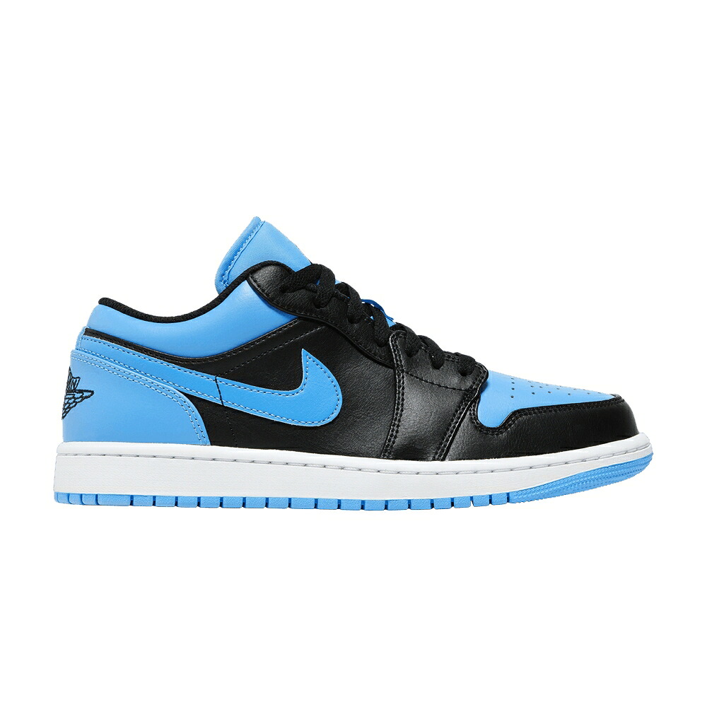 ナイキ 黒いこと 黒いこと 青味 青み エアジョーダン \u0027UNIVERSITY BLUE\u0027 スニーカー メンズ AIR JORDAN AIR JORDAN 1 LOW / BLACK BLACK UNIVERSITY BLUE