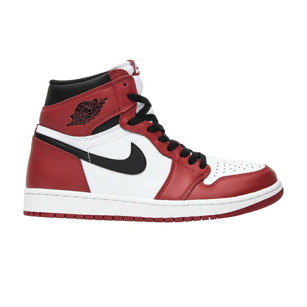 ナイキ ハイ 白色 ホワイト 黒色 ブラック 赤 レッド エアジョーダン CHICAGO スニーカー メンズ AIR JORDAN AIR JORDAN 1 RETRO HIGH OG 2015 / WHITE BLACK VARSITY RED