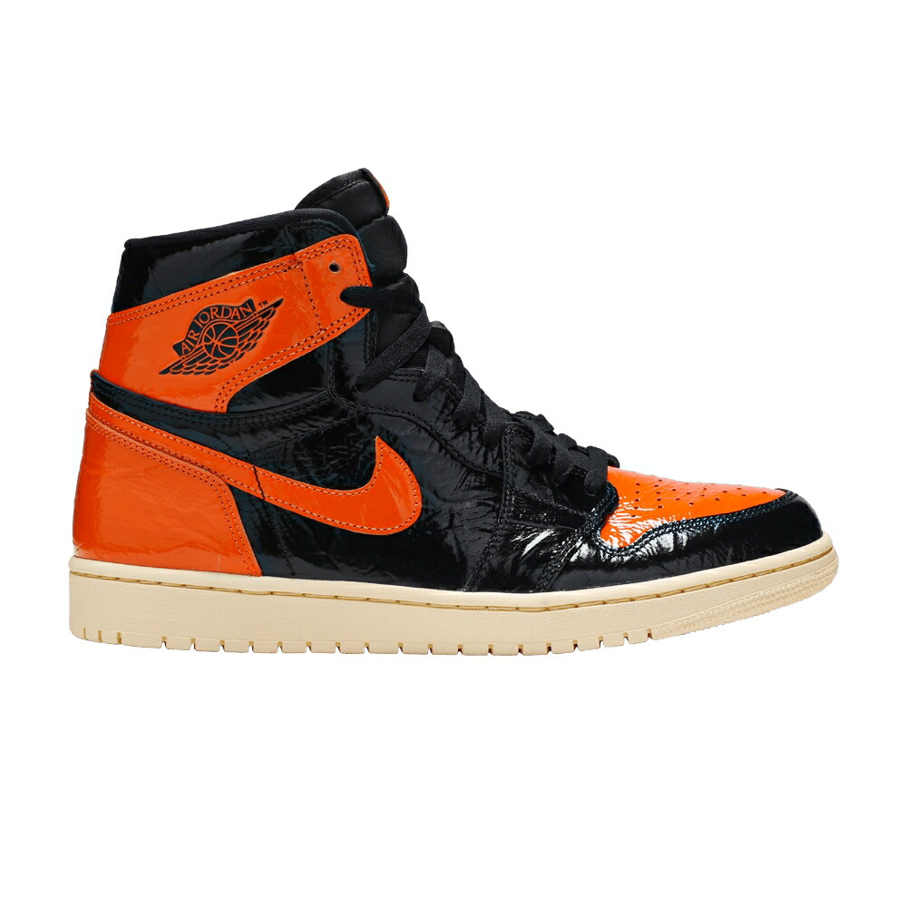 ナイキ ご機嫌 黒いこと 黒いこと エアジョーダン \u0027SHATTERED 3.0\u0027 スニーカー メンズ AIR JORDAN AIR JORDAN 1 RETRO HIGH OG BACKBOARD / BLACK PALE VANILLA STARFISH