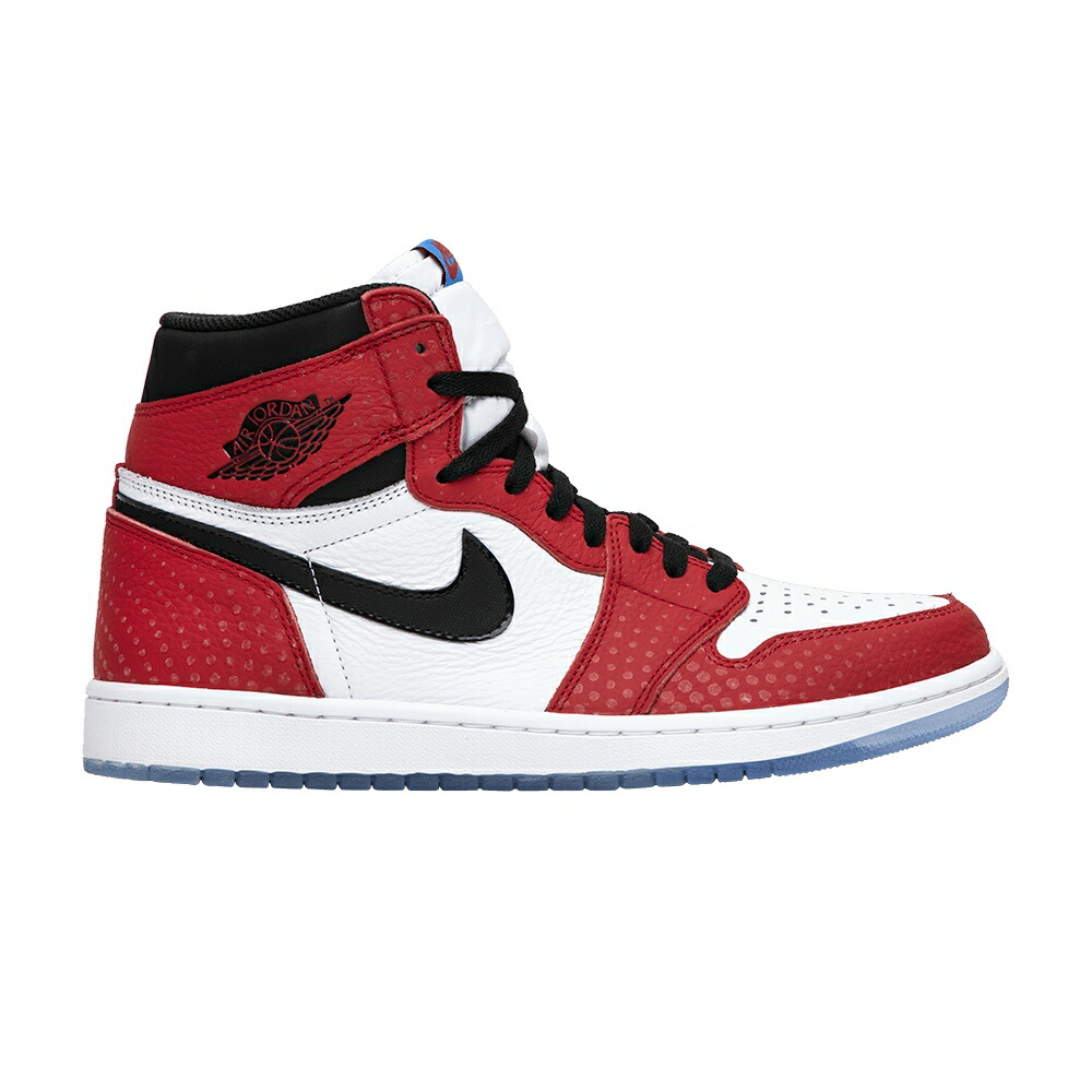 ナイキ ハイ 赤 レッド 白色 ホワイト 黒色 ブラック 青色 ブルー エアジョーダン ORIGIN STORY スニーカー メンズ AIR JORDAN MARVEL X AIR JORDAN 1 RETRO HIGH OG / GYM RED WHITE BLACK PHOTO BLUE