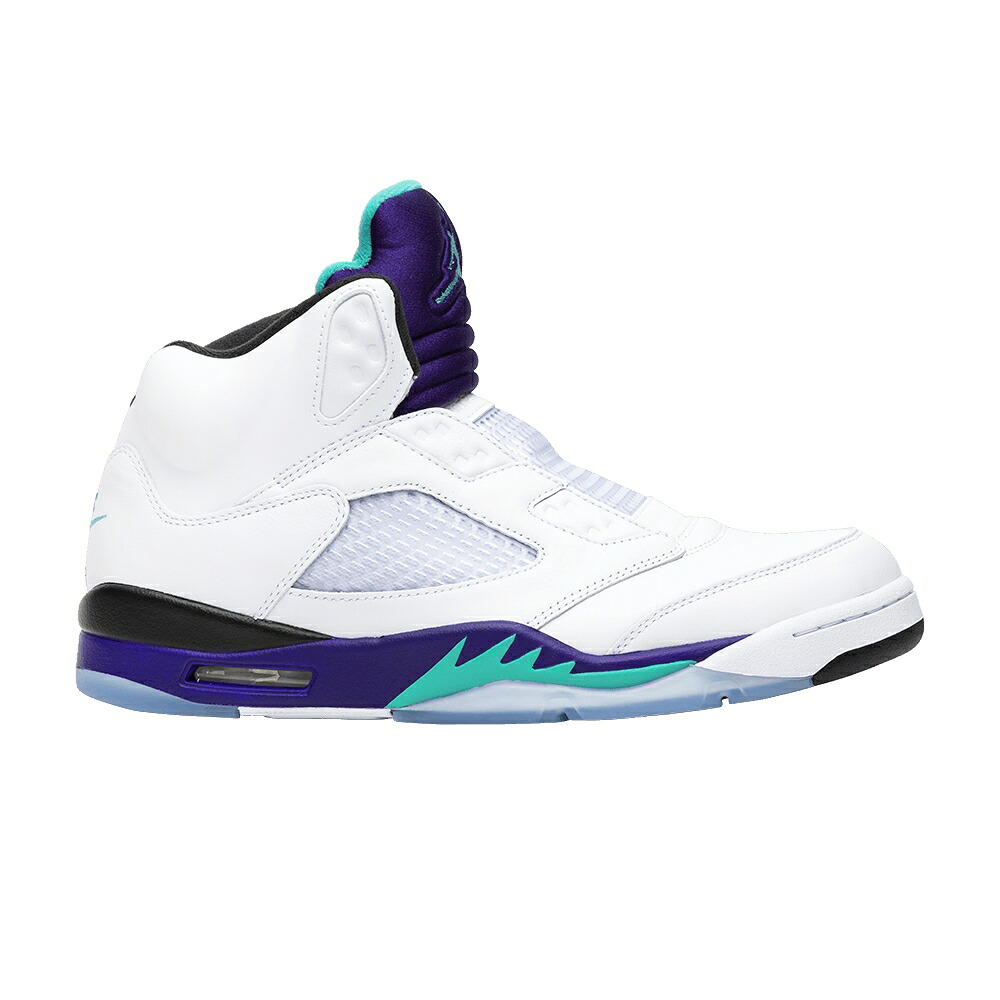 ナイキ 白いこと 白いこと 黒いこと 黒いこと エアジョーダン \u0027FRESH PRINCE\u0027 スニーカー メンズ AIR JORDAN AIR JORDAN 5 RETRO NRG / WHITE GRAPE ICE BLACK NEW