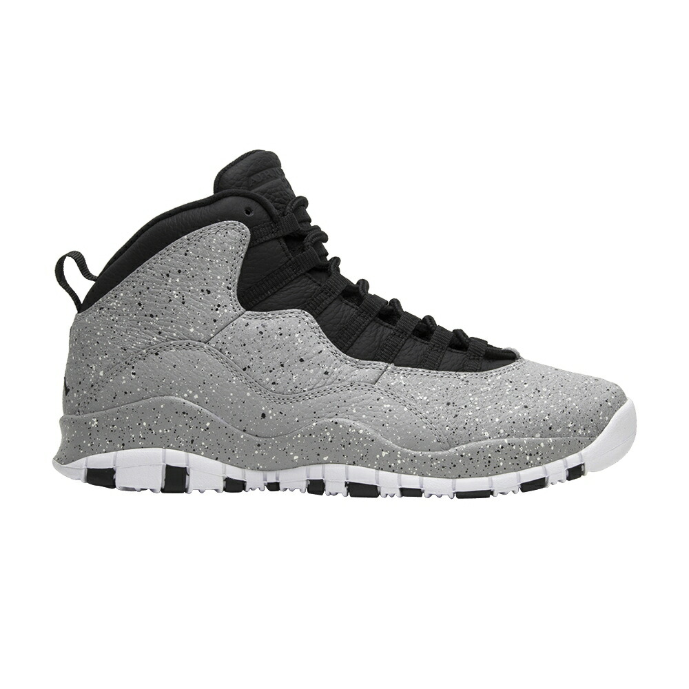 ナイキ 灰色 グレー 赤 レッド エアジョーダン 'CEMENT' スニーカー メンズ AIR JORDAN AIR JORDAN 10 RETRO / LIGHT SMOKE GREY UNIVERSITY RED