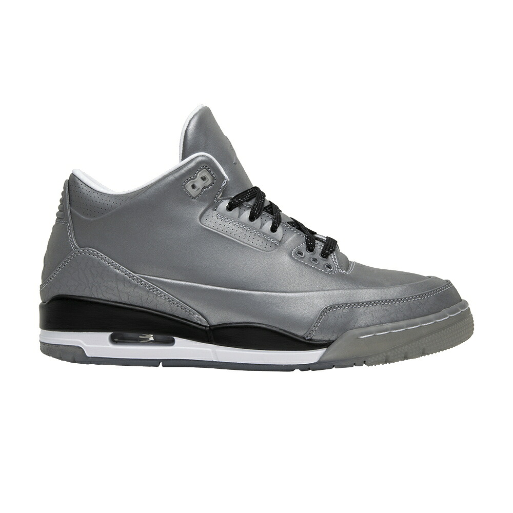 ナイキ エアジョーダン \u0027REFLECTIVE SILVER\u0027 スニーカー メンズ AIR JORDAN AIR JORDAN 3 5LAB3 / RFLCT SLVR RFLCT SLVR BLK WHT