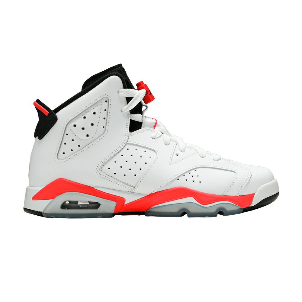 ナイキ 白いこと 白いこと 黒いこと 黒いこと エアジョーダン \u0027WHITE INFRARED\u0027 スニーカー メンズ AIR JORDAN AIR JORDAN 6 RETRO BG 2014 / WHITE INFRARED BLACK 靴-メンズ靴