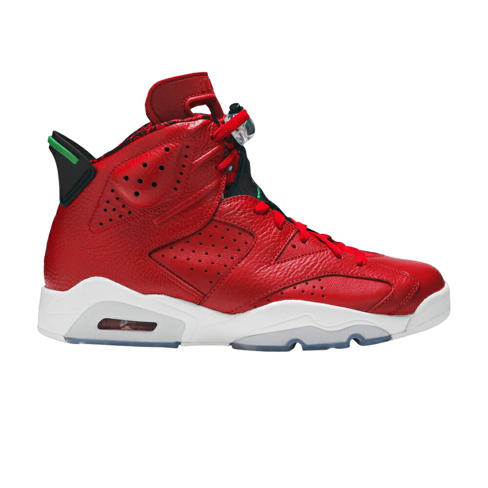 ナイキ 赤 赤いこと エアジョーダン \u0027HISTORY JORDAN\u0027 スニーカー メンズ AIR JORDAN AIR JORDAN 6 SPIZIKE OF / VARSITY RED CLSSC GRN BLCK WHT