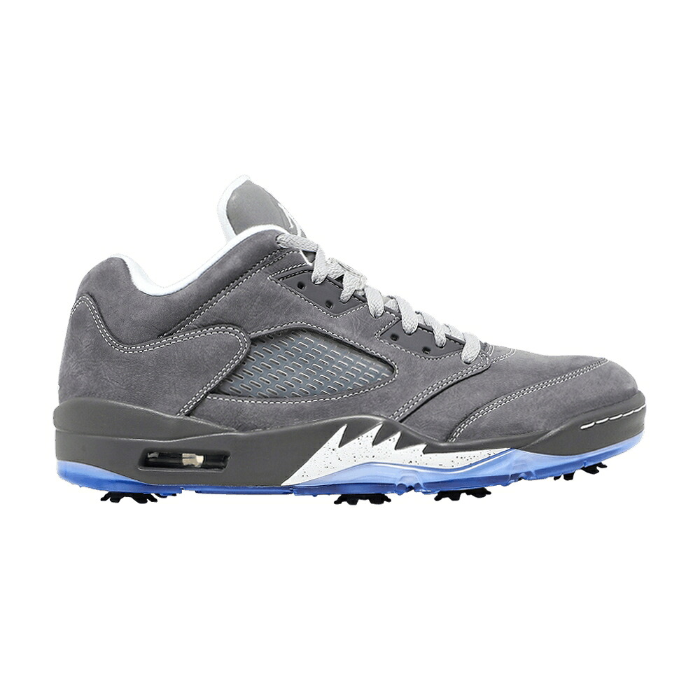 ナイキ ゴルフ 薄墨色 薄墨色 白いこと 白いこと エアジョーダン \u0027WOLF GREY\u0027 スニーカー メンズ AIR JORDAN AIR JORDAN 5 LOW GOLF / LIGHT GRAPHITE WOLF GREY WHITE