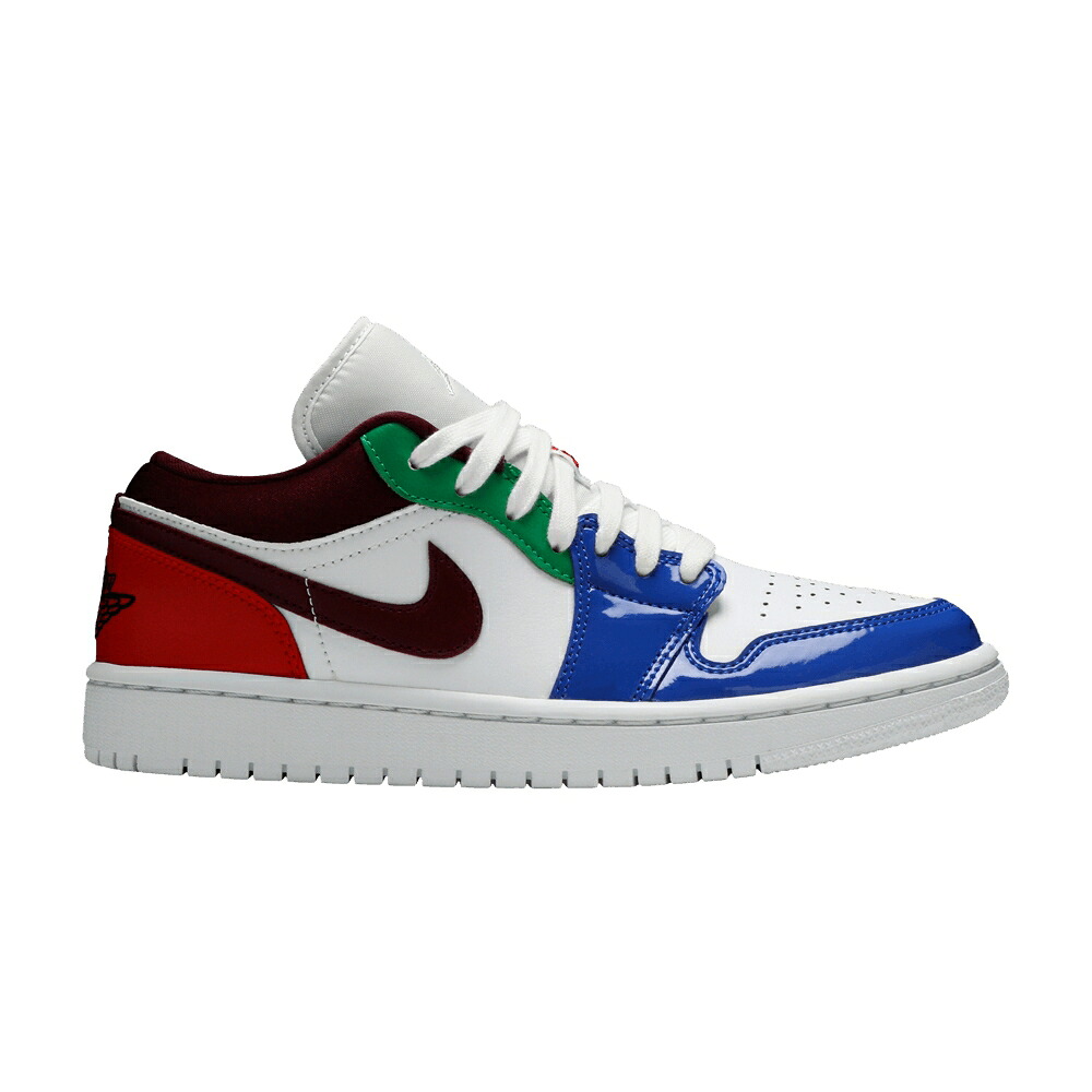 ナイキ 白色 ホワイト 緑 グリーン エアジョーダン 'MULTICOLOR' スニーカー レディース AIR JORDAN WMNS AIR JORDAN 1 LOW SE 'MULTI-COLOR' / WHITE HYPER ROYAL LUCKY GREEN