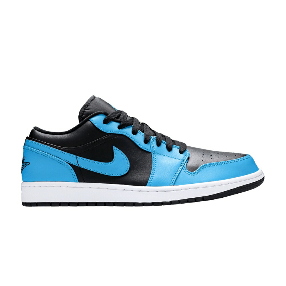 ナイキ レーザー 青色 ブルー 黒色 ブラック 白色 ホワイト エアジョーダン LASER BLUE スニーカー メンズ AIR JORDAN AIR JORDAN 1 LOW / LASER BLUE BLACK WHITE