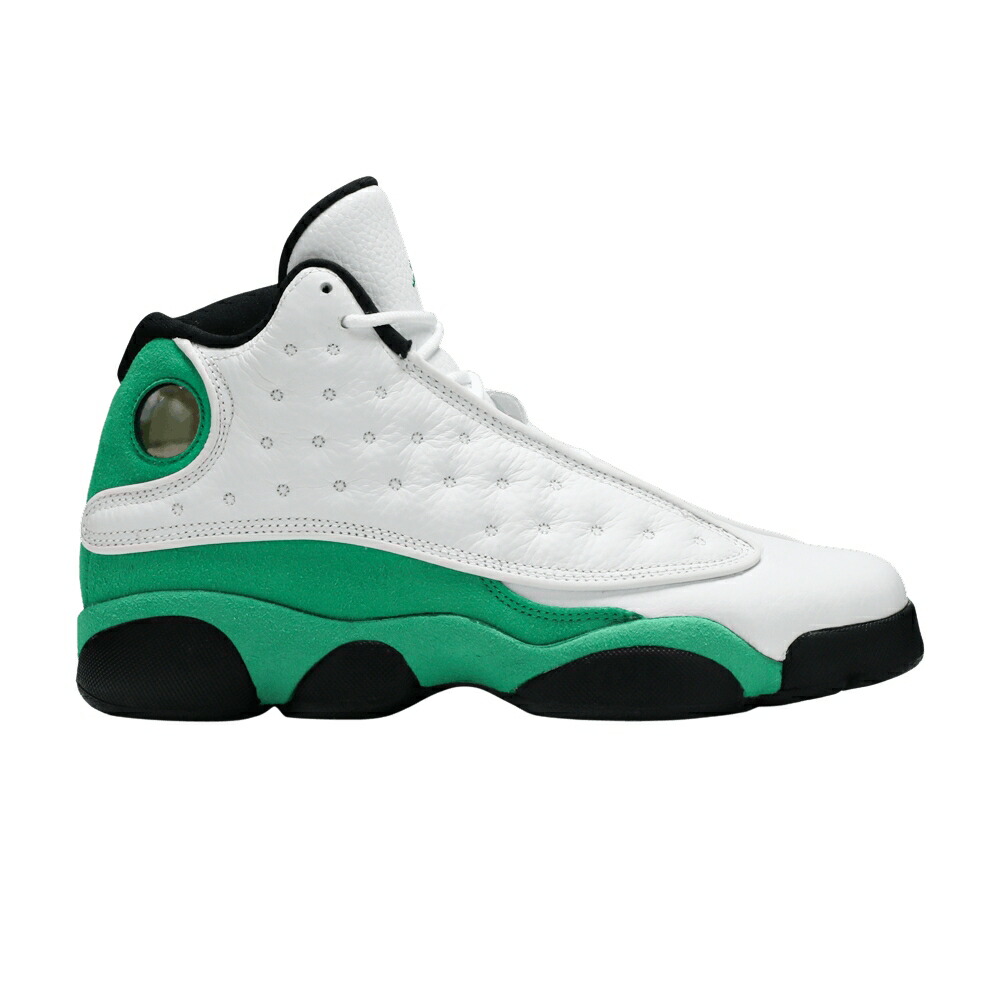ナイキ サーティーン 白色 ホワイト 黒色 ブラック 緑 グリーン エアジョーダン 'LUCKY GREEN' ジュニア キッズ AIR JORDAN AIR JORDAN 13 RETRO GS / WHITE BLACK LUCKY GREEN ベビー マタニティ スニーカー