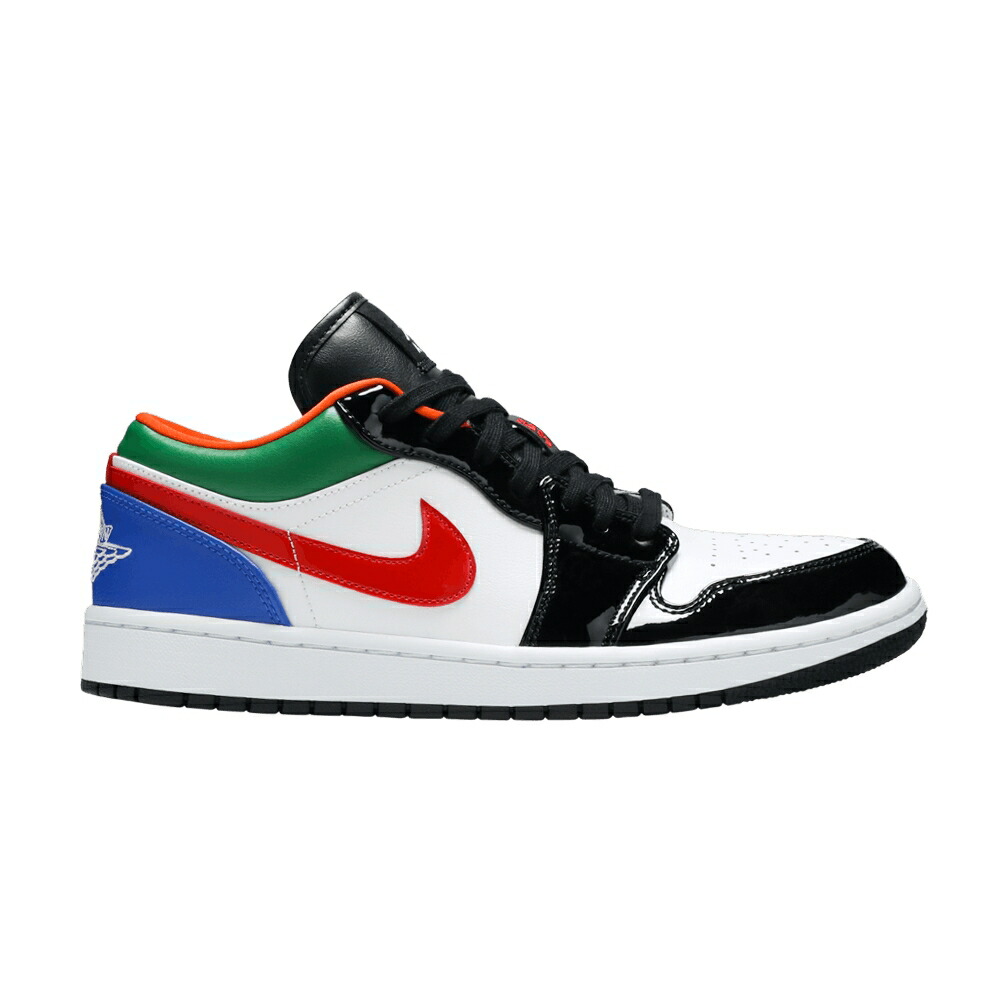 ナイキ 白色 ホワイト 黒色 ブラック エアジョーダン 'MULTICOLOR' スニーカー レディース AIR JORDAN WMNS AIR JORDAN 1 LOW 'MULTI-COLOR' / WHITE BLACK MULTI COLOR