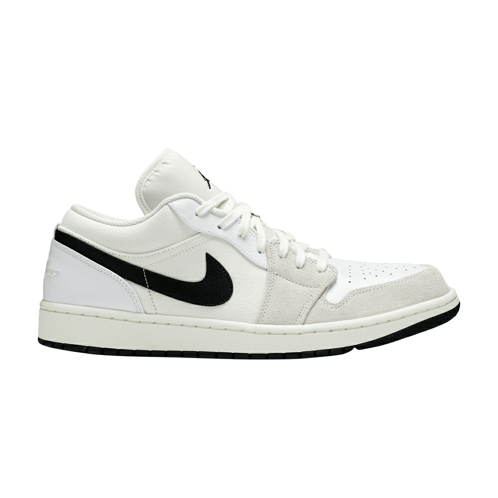 ナイキ 白いこと 白いこと 黒いこと 黒いこと エアジョーダン \u0027ASTROGRABBER\u0027 スニーカー メンズ AIR JORDAN AIR JORDAN 1 LOW / WHITE SAIL BLACK
