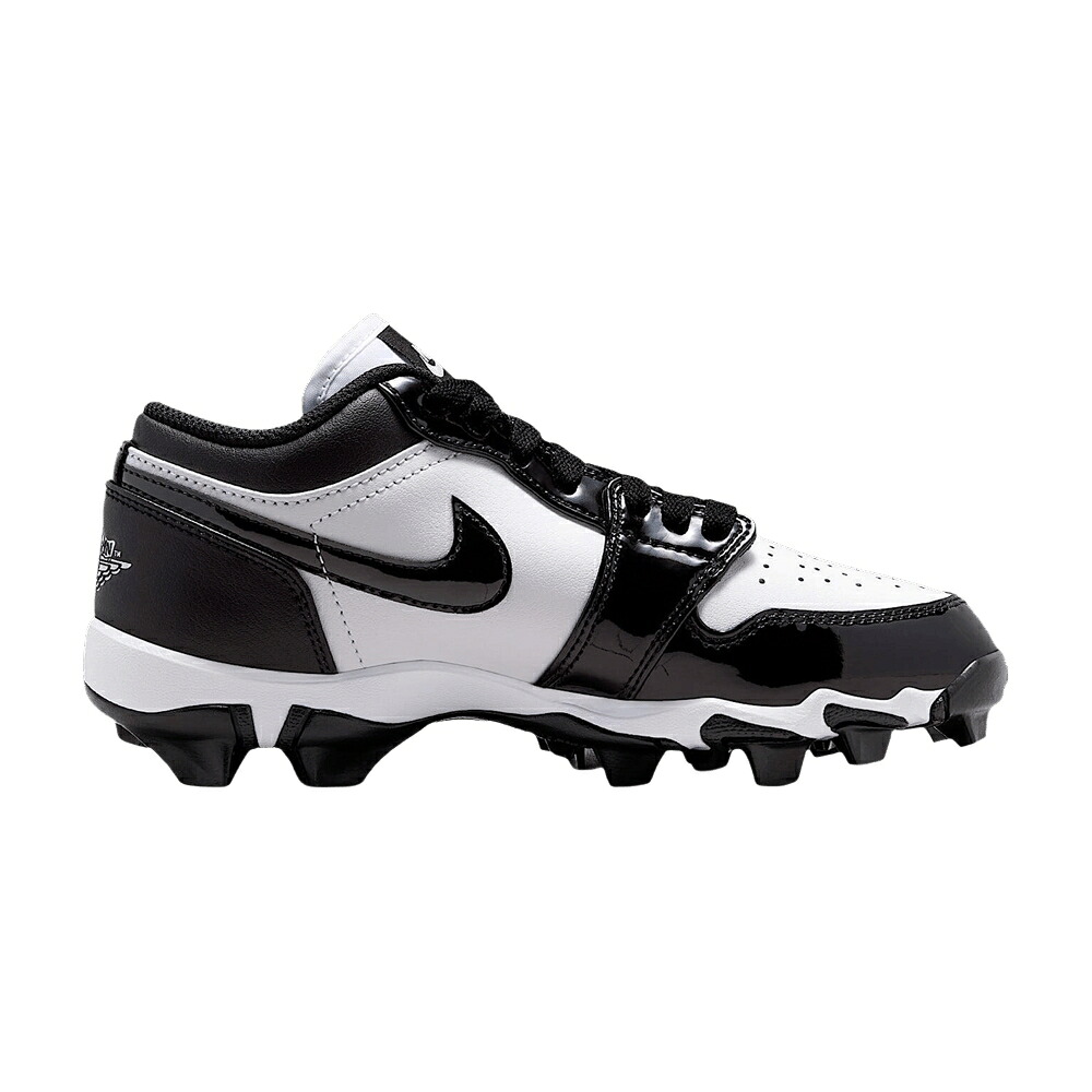 ナイキ クリーツ スパイク 白色 ホワイト 黒色 ブラック エアジョーダン 'WHITE BLACK' ジュニア キッズ AIR JORDAN AIR JORDAN 1 LOW GS CLEATS / WHITE BLACK BLACK ベビー マタニティ スニーカー|スニケス