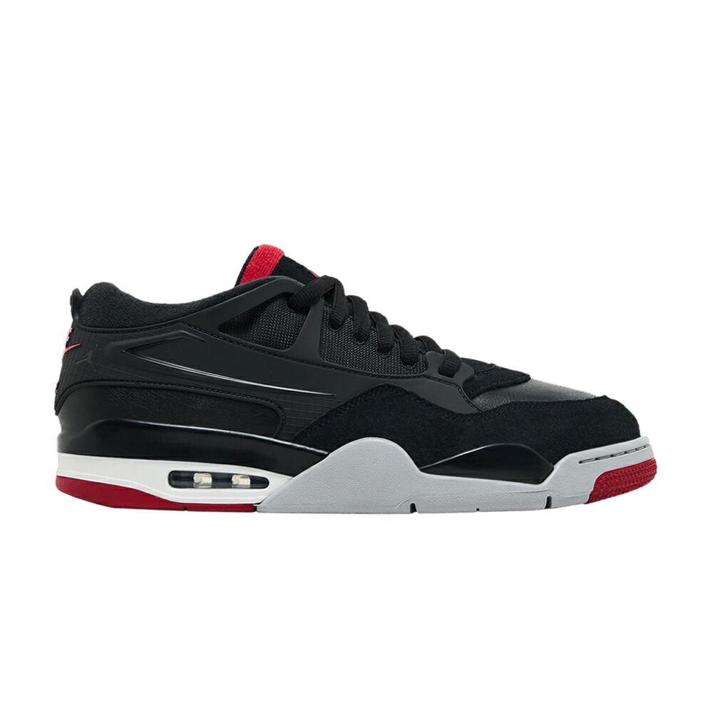 ナイキ 黒色 ブラック 赤 レッド 灰色 グレー エアジョーダン BRED スニーカー メンズ AIR JORDAN AIR JORDAN 4 RM / BLACK VARSITY RED WOLF GREY
