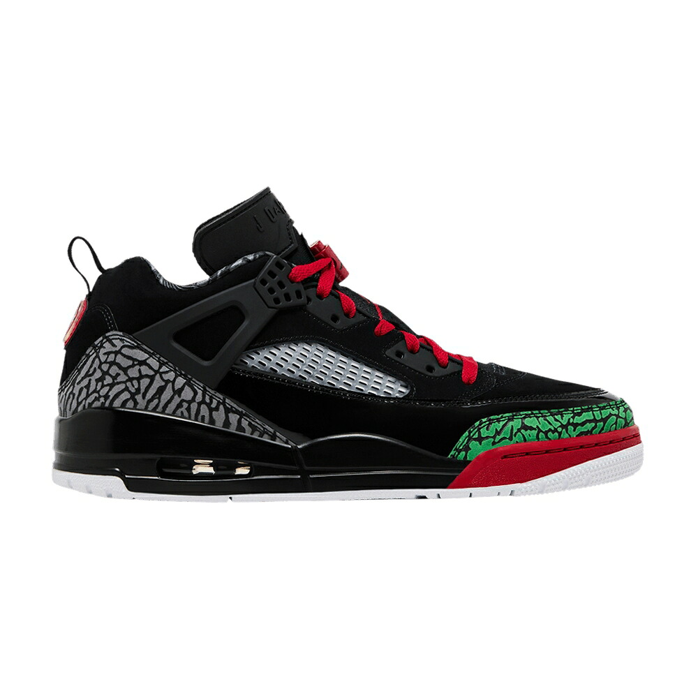 ナイキ 黒色 ブラック 赤 レッド クラシック 緑 グリーン エアジョーダン 'OG' スニーカー メンズ AIR JORDAN AIR JORDAN SPIZIKE LOW / BLACK VARSITY RED CLASSIC GREEN