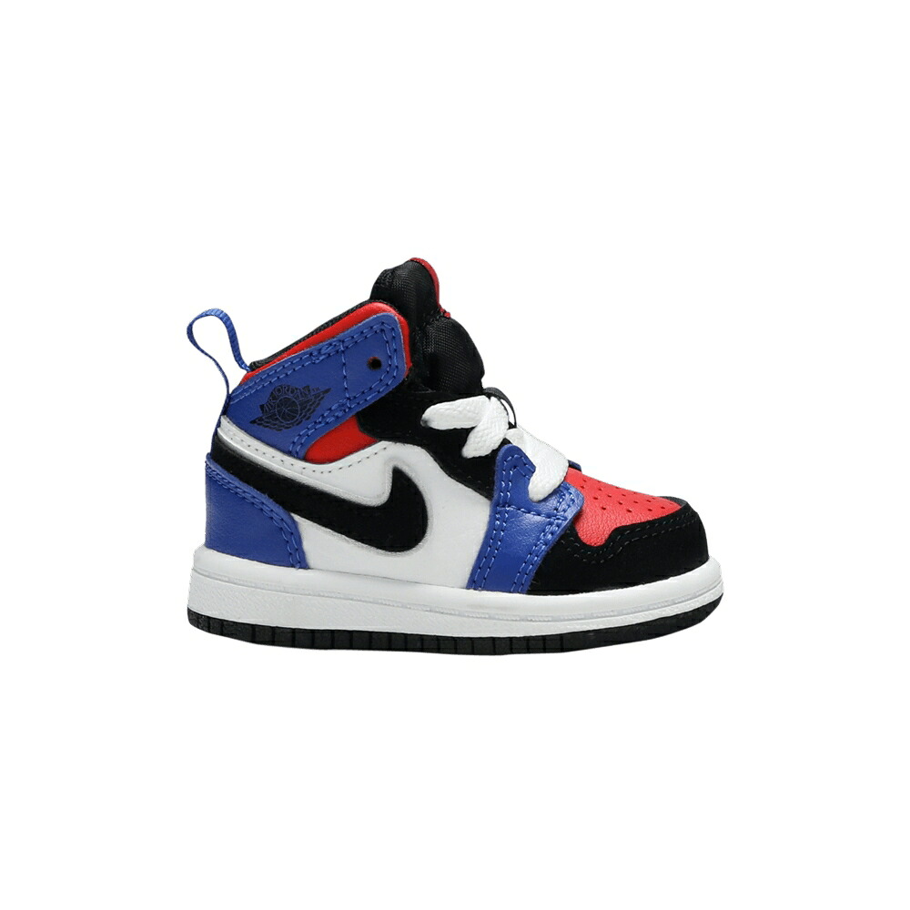 ナイキ ミッド 白色 ホワイト 赤 レッド エアジョーダン 'TOP 3' ベビー AIR JORDAN AIR JORDAN 1 MID TD / WHITE HYPER ROYAL UNIVERSITY RED|スニケス