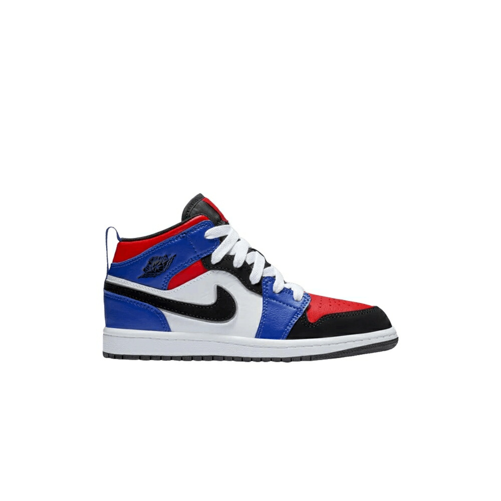 ナイキ ミッド 白色 ホワイト 赤 レッド エアジョーダン 'TOP 3' ジュニア キッズ AIR JORDAN AIR JORDAN 1 MID PS / WHITE HYPER ROYAL UNIVERSITY RED ベビー マタニティ スニーカー