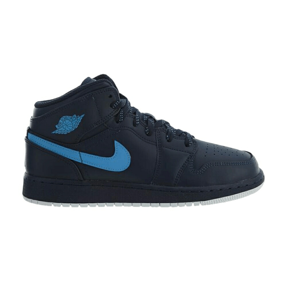 ナイキ ミッド 青色 ブルー 白色 ホワイト エアジョーダン 'OBSIDIAN' スニーカー メンズ AIR JORDAN AIR JORDAN 1 MID BG / OBSIDIAN UNIVERSITY BLUE WHITE