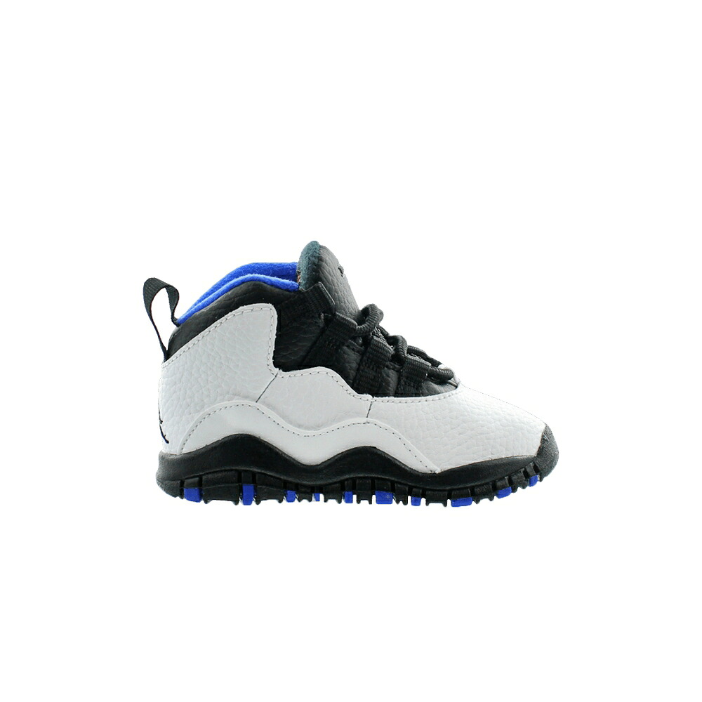 ナイキ 白いこと 白いこと 黒いこと 黒いこと エアジョーダン \u0027ORLANDO\u0027 もの言う花 AIR JORDAN AIR JORDAN 10 RETRO TD / WHITE BLACK ROYAL METALLIC ベビーファッション-キッズ・ベビー・マタニティ