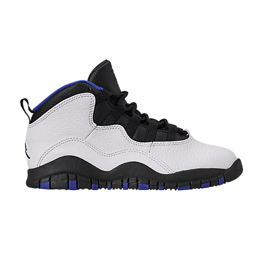 ナイキ 白色 ホワイト 黒色 ブラック エアジョーダン 'ORLANDO' ジュニア キッズ AIR JORDAN AIR JORDAN 10 RETRO PS / WHITE BLACK ROYAL METALLIC ベビー マタニティ スニーカー