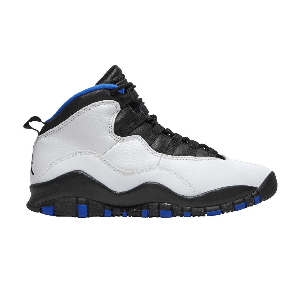 ナイキ 白色 ホワイト 黒色 ブラック エアジョーダン 'ORLANDO' ジュニア キッズ AIR JORDAN AIR JORDAN 10 RETRO GS / WHITE BLACK ROYAL METALLIC ベビー マタニティ スニーカー
