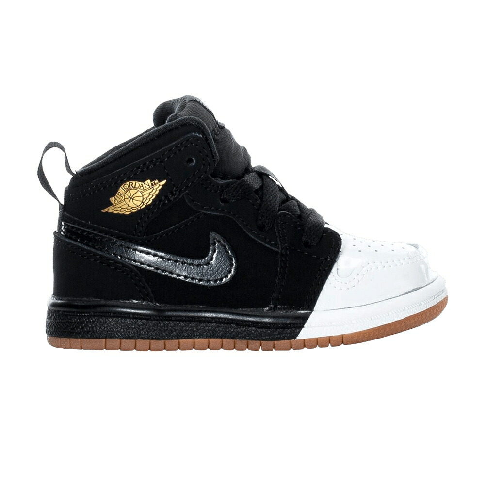 ナイキ ミッド 黒色 ブラック ゴールド エアジョーダン METALLIC GOLD スニーカー メンズ AIR JORDAN AIR JORDAN 1 MID GT / BLACK METALLIC GOLD WHIT