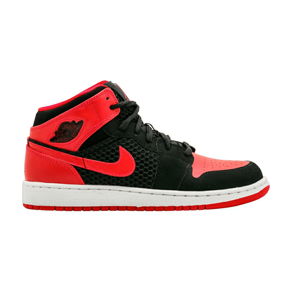 ナイキ ファット 黒色 ブラック 赤 レッド 白色 ホワイト エアジョーダン 'SIREN RED' ジュニア キッズ AIR JORDAN AIR JORDAN 1 PHAT GS / BLACK SIREN RED WHITE ベビー マタニティ スニーカー