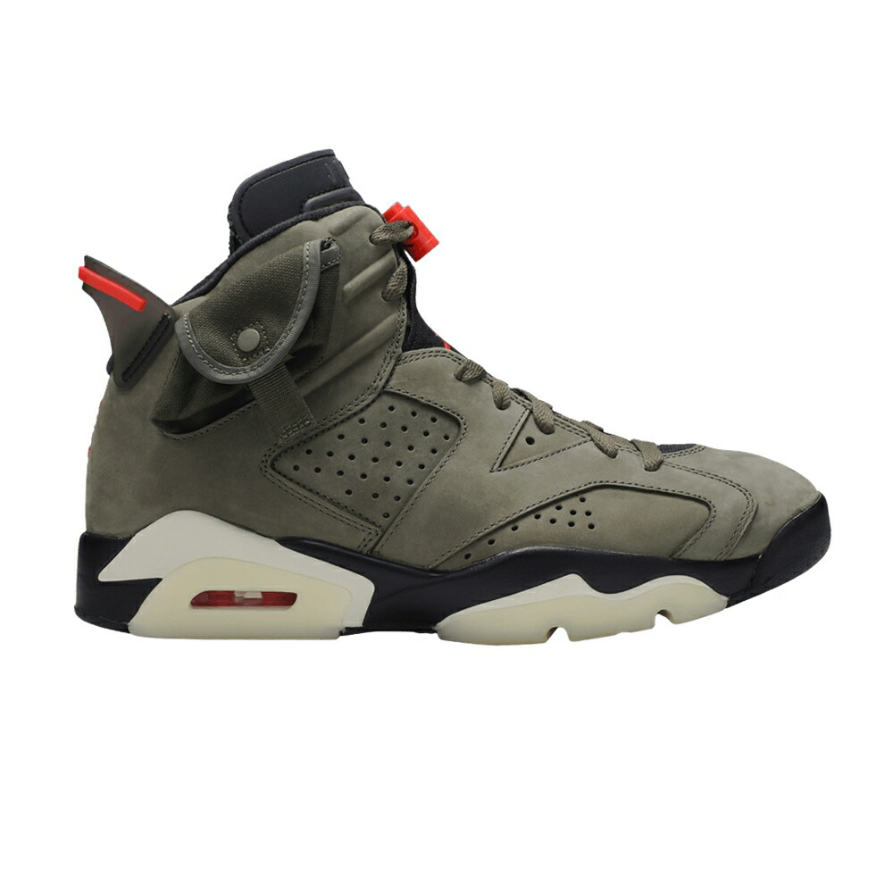 ナイキ オリーブ 黒色 ブラック エアジョーダン トラヴィススコット OLIVE スニーカー メンズ AIR JORDAN TRAVIS SCOTT X AIR JORDAN 6 RETRO / MEDIUM OLIVE BLACK SAIL