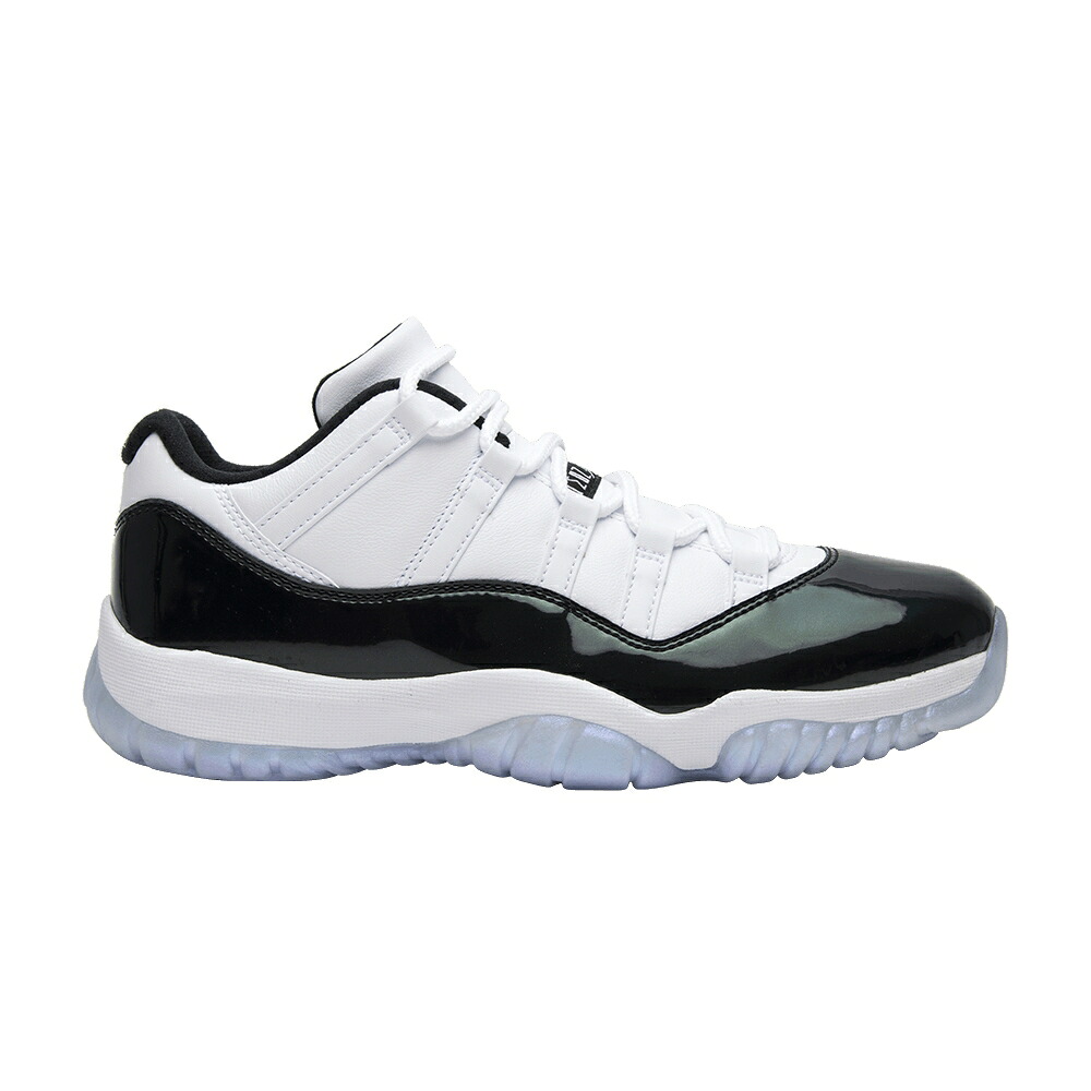 ナイキ 白いこと 白いこと ライズ 黒いこと 黒いこと エアジョーダン \u0027EMERALD\u0027 スニーカー メンズ AIR JORDAN AIR JORDAN 11 RETRO LOW / WHITE EMERALD RISE BLACK