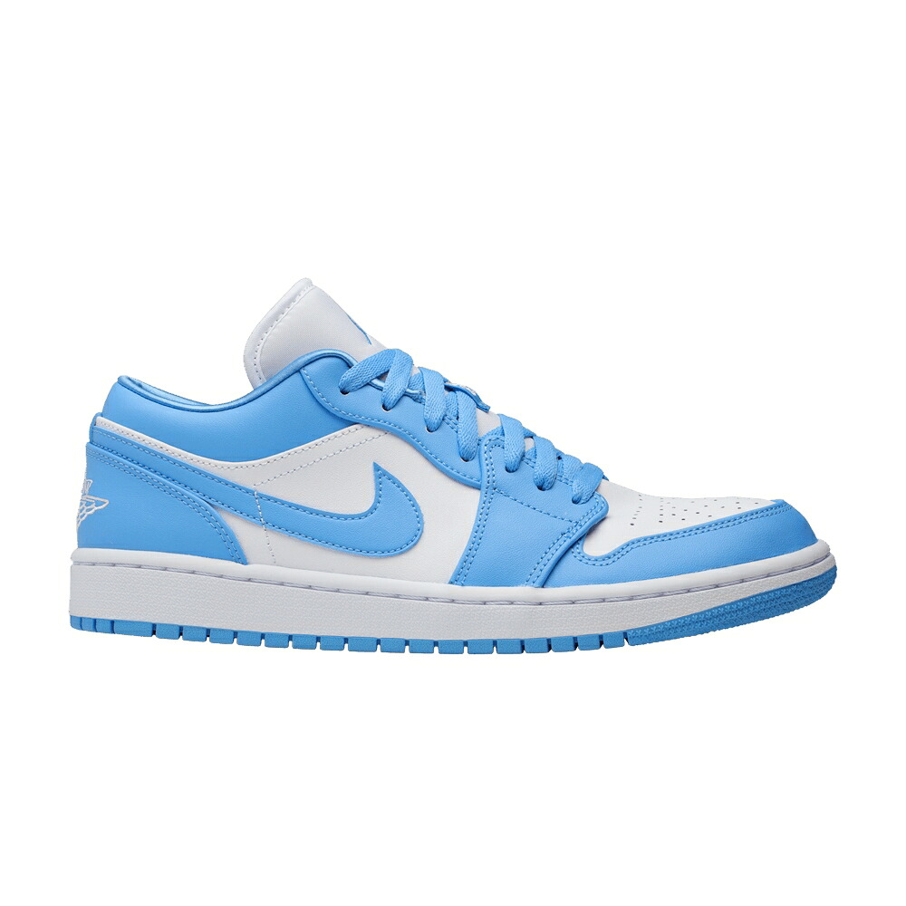 ナイキ 青味 青色 白いこと 白いこと エアジョーダン \u0027UNC\u0027 スニーカー レディース AIR JORDAN WMNS AIR JORDAN 1 LOW / UNIVERSITY BLUE WHITE レディース靴-靴-スニーカー
