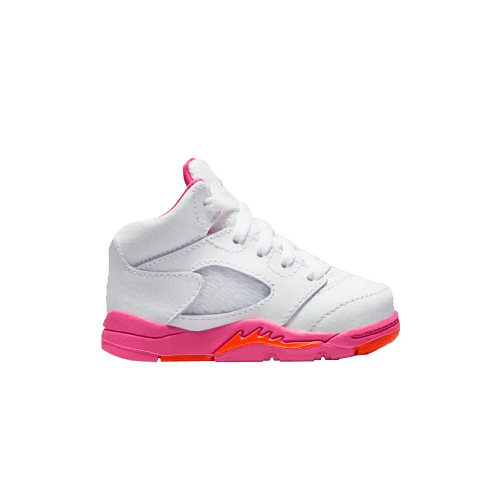 ナイキ 白いこと 白いこと 橙 オレンジ色 エアジョーダン \u0027PINKSICLE\u0027 もの言う花 AIR JORDAN AIR JORDAN 5 RETRO TD / WHITE PINKSICLE SAFETY ORANGE