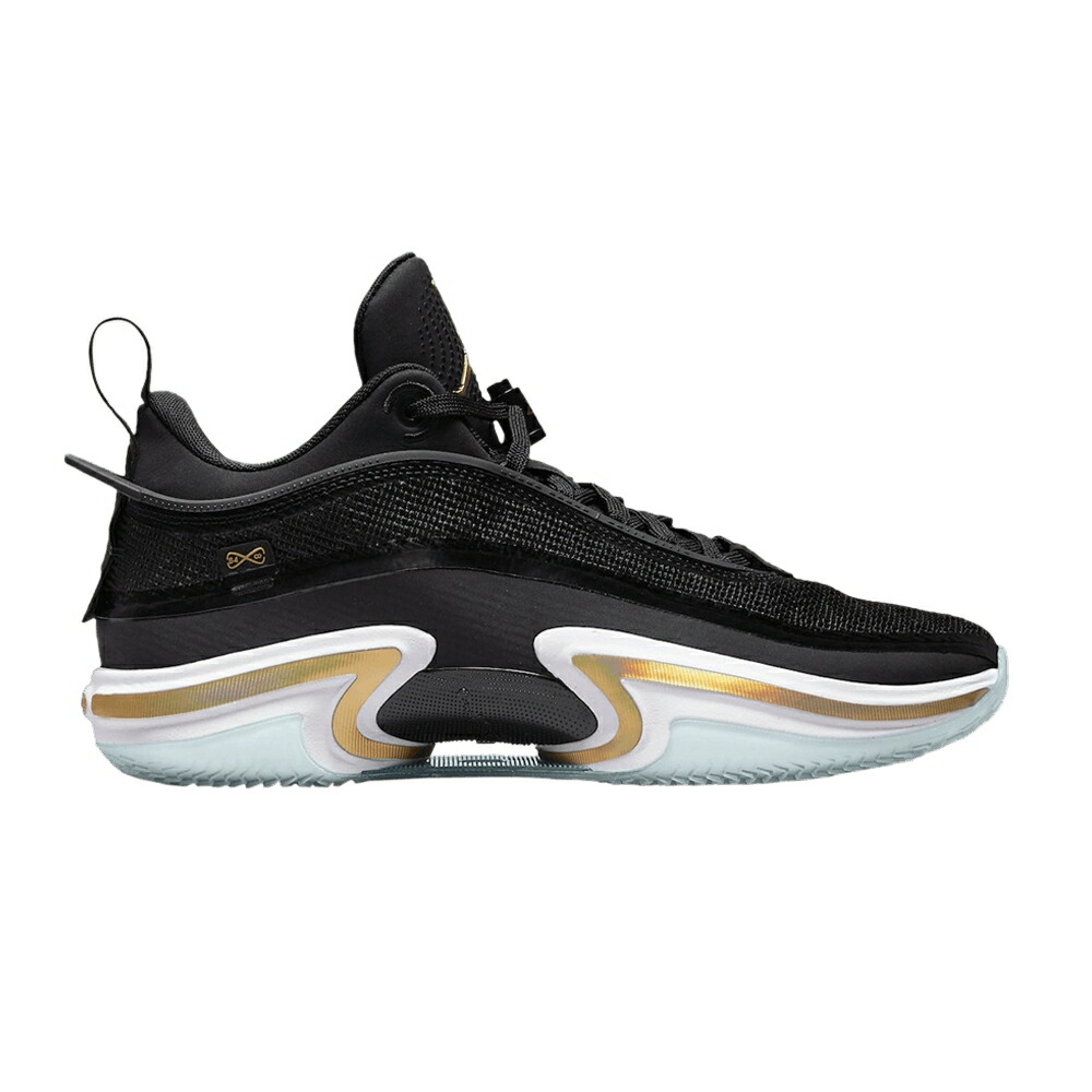 ナイキ 黒色 ブラック ゴールド 白色 ホワイト エアジョーダン 'DMP' スニーカー メンズ AIR JORDAN AIR JORDAN 36 LOW / BLACK METALLIC GOLD WHITE