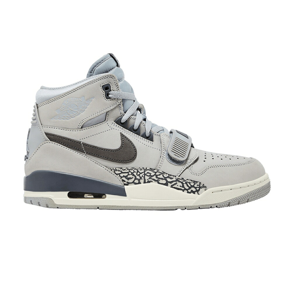 ナイキ レガシー 薄墨色 薄墨色 エアジョーダン \u0027WOLF GREY\u0027 スニーカー メンズ AIR JORDAN AIR JORDAN LEGACY 312 / WOLF GREY LIGHT GRAPHITE SAIL