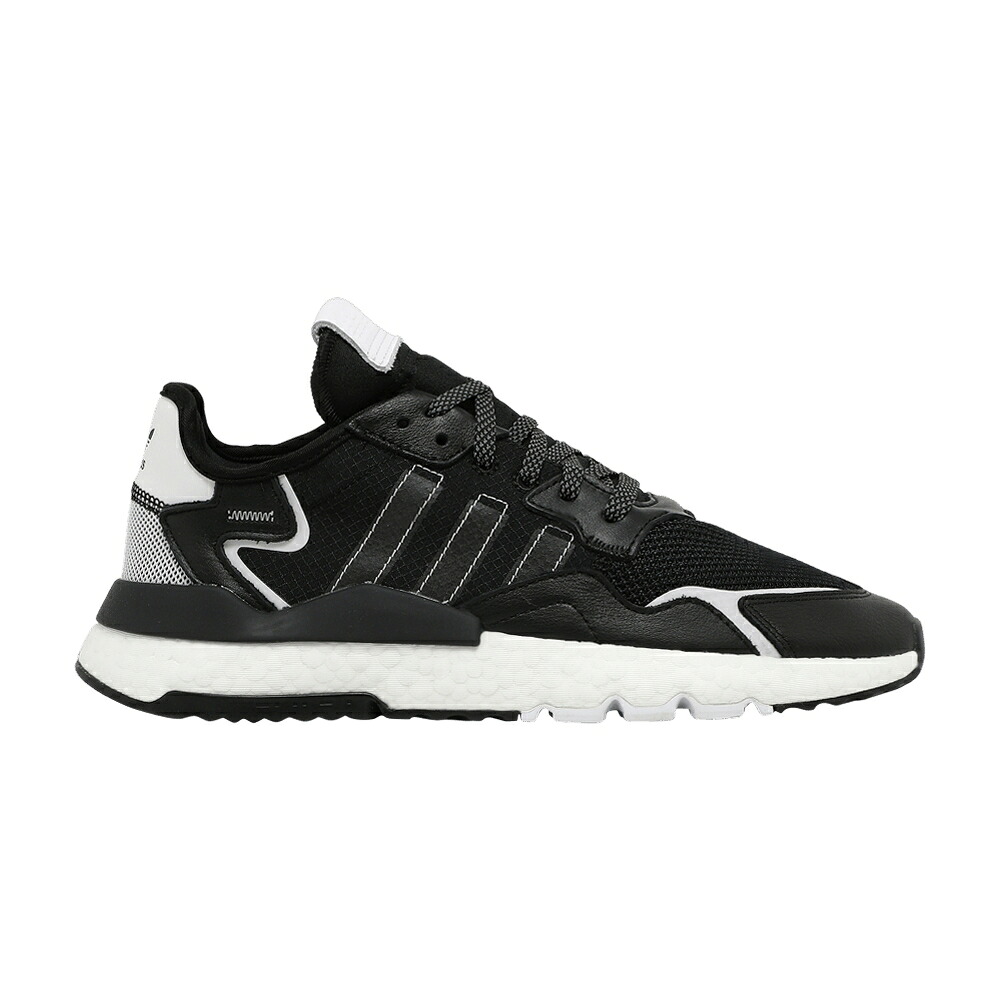 アディダス ジョガーパンツ 中核グループ 黒いこと 黒いこと \u0027BLACK WHITE\u0027 スニーカー メンズ ADIDAS NITE JOGGER / CORE BLACK CORE BLACK CLOUD