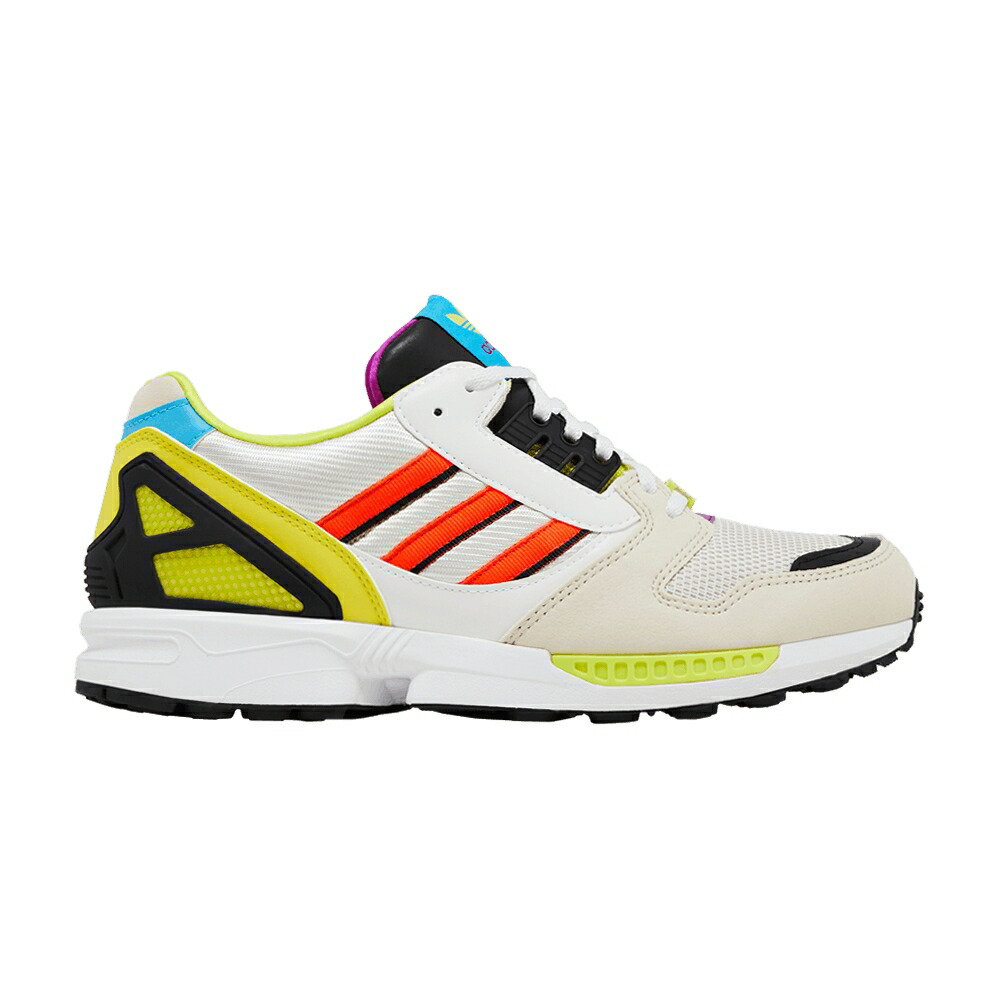 アディダス 白色 ホワイト 'BLISS MULTI' スニーカー メンズ ADIDAS ZX 8000 / BLISS CLOUD WHITE CRYSTAL WHITE