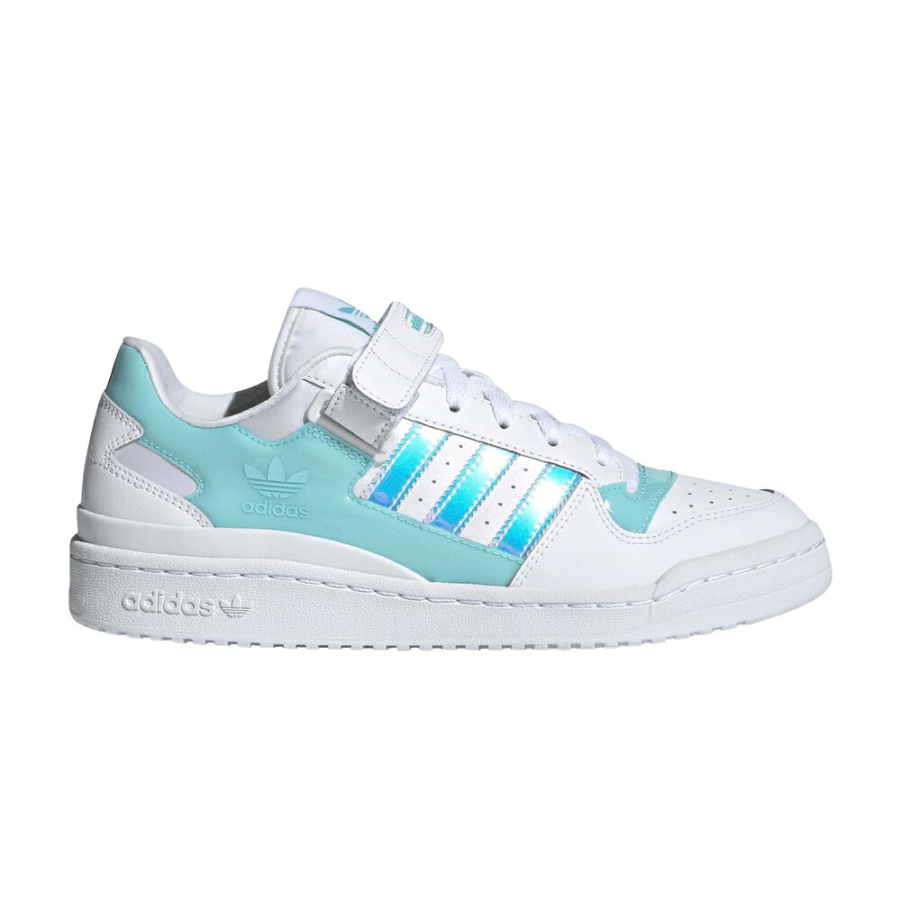 アディダス フォーラム 白色 ホワイト アクア ピンク 'WHITE IRIDESCENT' スニーカー メンズ ADIDAS FORUM LOW / CLOUD WHITE PULSE AQUA PINK TINT|スニケス