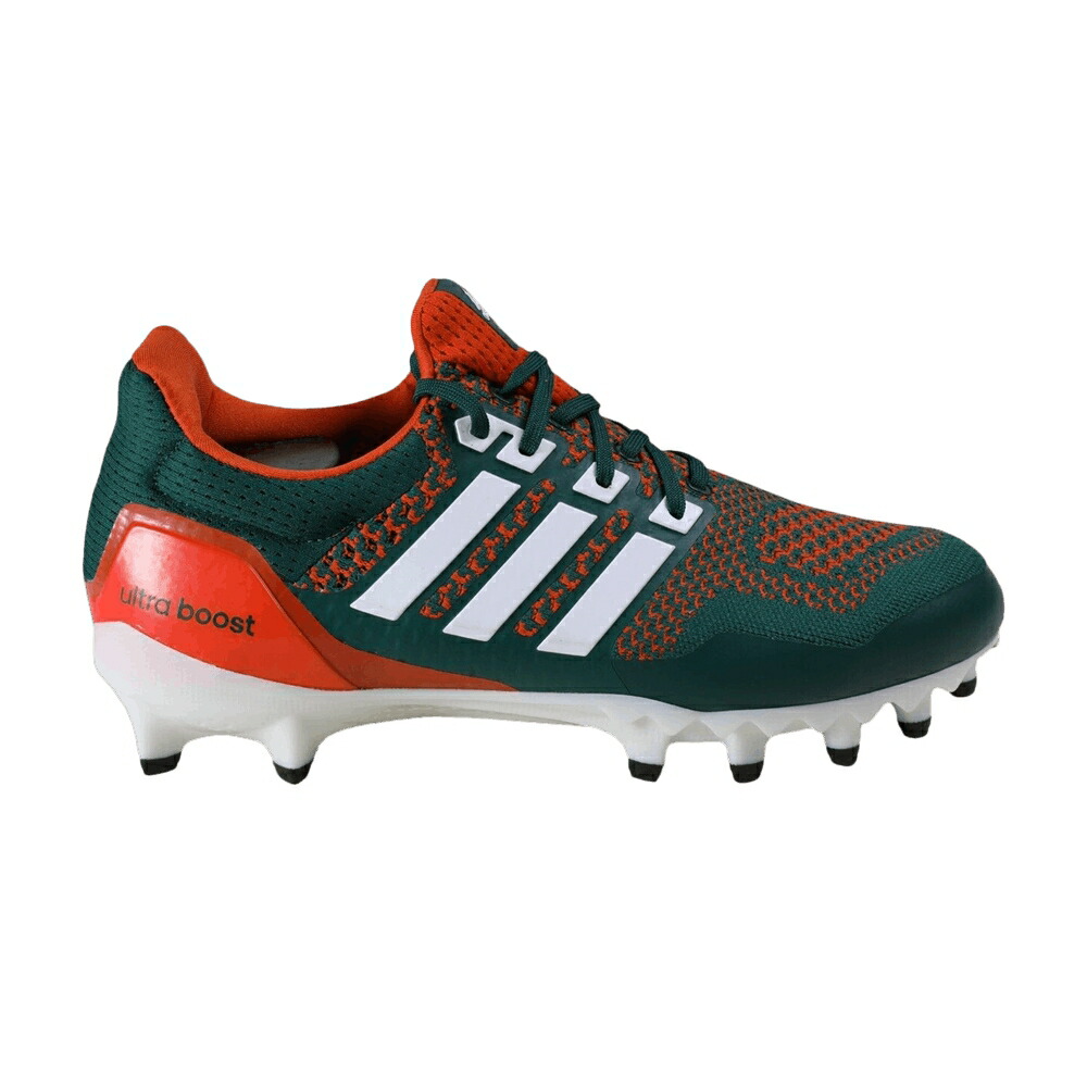 アディダス 緑 グリーン 白色 ホワイト マイアミ ハリケーンズ スニーカー メンズ ADIDAS ULTRABOOST CLEAT MIAMI HURRICANES PE / COLLEGIATE GREEN FOOTWEAR WHITE
