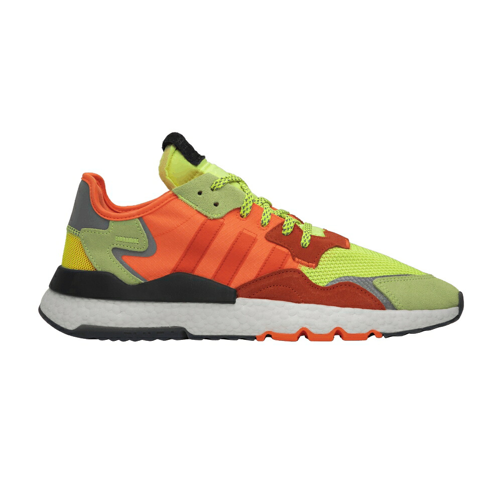 アディダス ジョガーパンツ 黄色 イエロー 橙 オレンジ SIZE? 'ROAD SAFETY' スニーカー メンズ ADIDAS X NITE JOGGER / YELLOW ORANGE